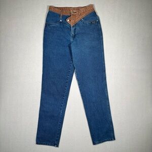 Vintage 90s Rocky Mountain High Rise Jeans Women’s 30/11 Blue Western Rodeo